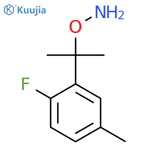 O-2-(2-fluoro-5-methylphenyl)propan-2-ylhydroxylamine structure