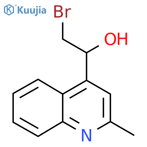 2-bromo-1-(2-methylquinolin-4-yl)ethan-1-ol structure