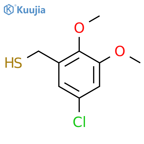 (5-chloro-2,3-dimethoxyphenyl)methanethiol structure