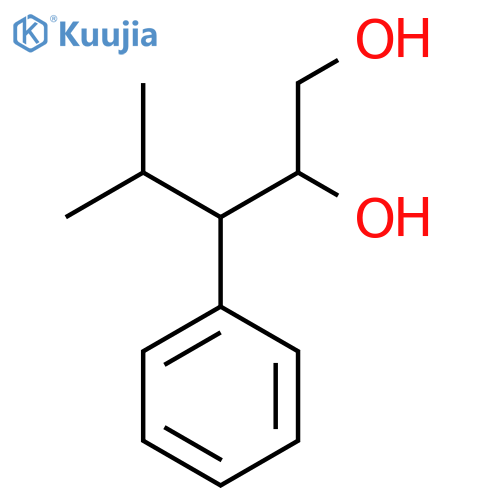 4-methyl-3-phenylpentane-1,2-diol structure