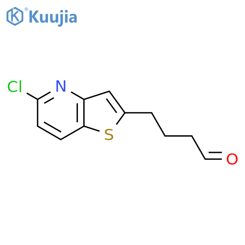 4-{5-chlorothieno3,2-bpyridin-2-yl}butanal structure