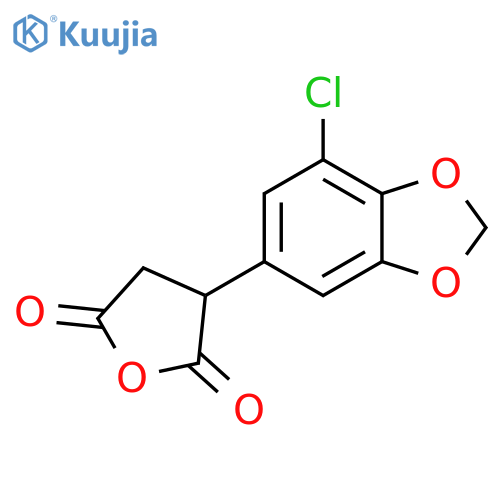 3-(7-chloro-1,3-dioxaindan-5-yl)oxolane-2,5-dione structure