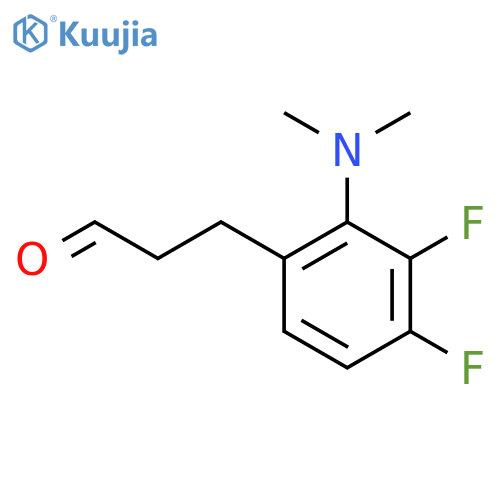 3-2-(dimethylamino)-3,4-difluorophenylpropanal structure