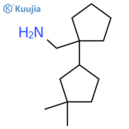 1-(3,3-dimethylcyclopentyl)cyclopentylmethanamine structure