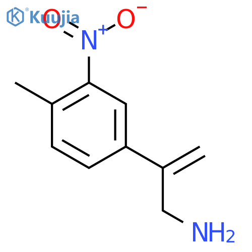 2-(4-methyl-3-nitrophenyl)prop-2-en-1-amine structure