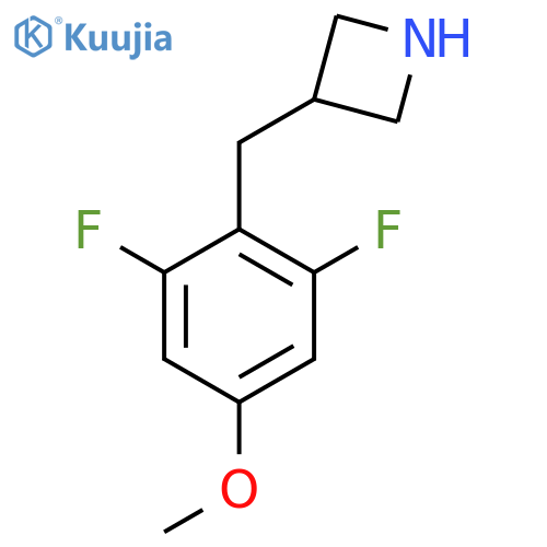 3-(2,6-difluoro-4-methoxyphenyl)methylazetidine structure