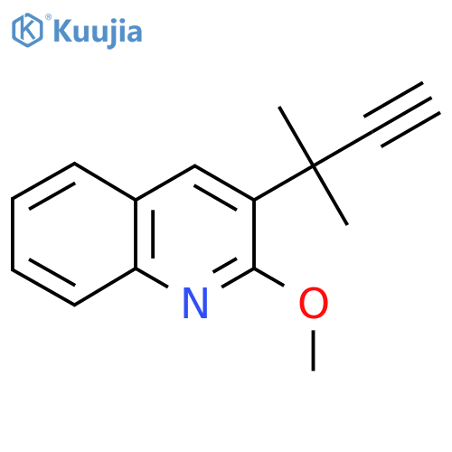 2-methoxy-3-(2-methylbut-3-yn-2-yl)quinoline structure