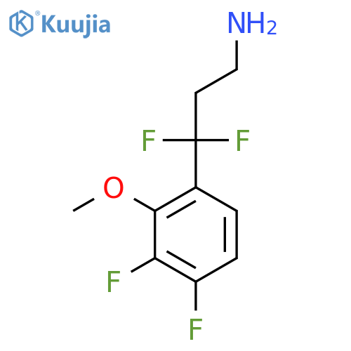 3-(3,4-difluoro-2-methoxyphenyl)-3,3-difluoropropan-1-amine structure