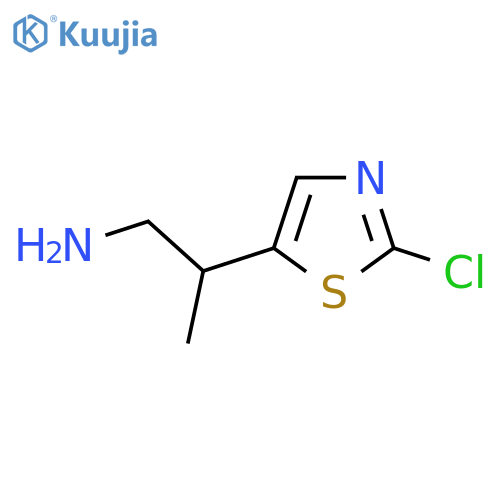 2-(2-chloro-1,3-thiazol-5-yl)propan-1-amine structure