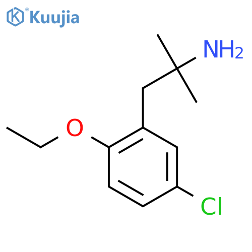 1-(5-chloro-2-ethoxyphenyl)-2-methylpropan-2-amine structure