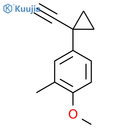 4-(1-ethynylcyclopropyl)-1-methoxy-2-methylbenzene structure