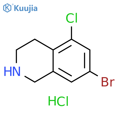 7-bromo-5-chloro-1,2,3,4-tetrahydroisoquinoline hydrochloride structure