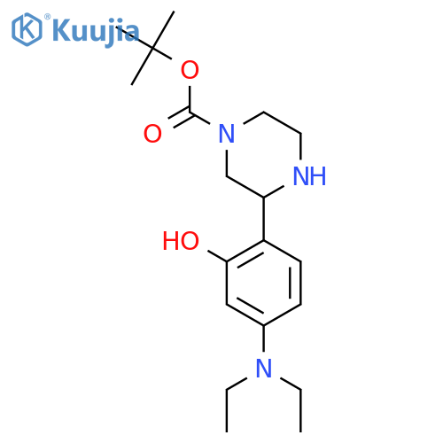 tert-butyl 3-4-(diethylamino)-2-hydroxyphenylpiperazine-1-carboxylate structure