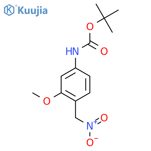 tert-butyl N-3-methoxy-4-(nitromethyl)phenylcarbamate structure