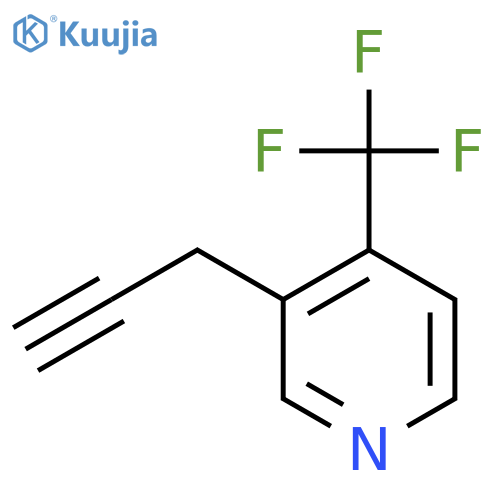 3-(prop-2-yn-1-yl)-4-(trifluoromethyl)pyridine structure