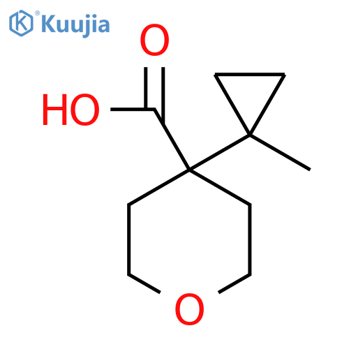 4-(1-methylcyclopropyl)oxane-4-carboxylic acid structure