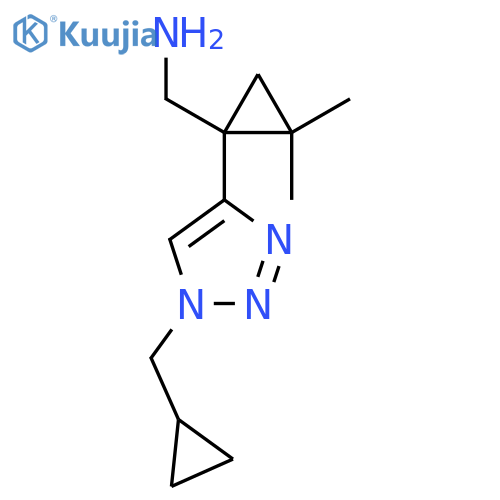 {1-1-(cyclopropylmethyl)-1H-1,2,3-triazol-4-yl-2,2-dimethylcyclopropyl}methanamine structure