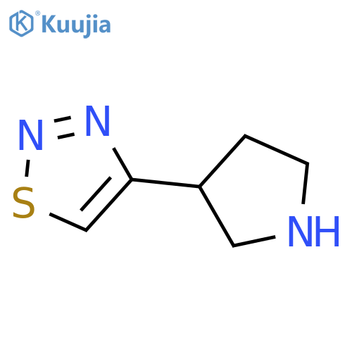 4-(pyrrolidin-3-yl)-1,2,3-thiadiazole structure