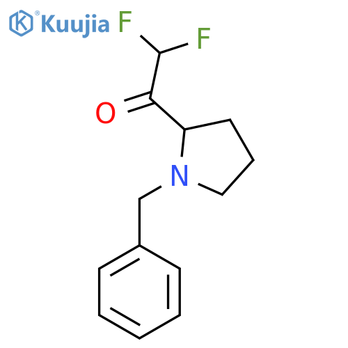 1-(1-benzylpyrrolidin-2-yl)-2,2-difluoroethan-1-one structure