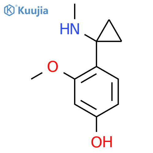 3-methoxy-4-1-(methylamino)cyclopropylphenol structure