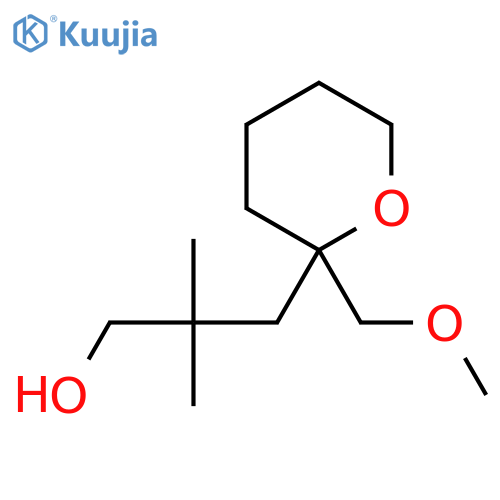 3-2-(methoxymethyl)oxan-2-yl-2,2-dimethylpropan-1-ol structure