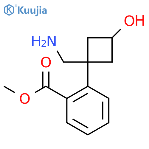 methyl 2-1-(aminomethyl)-3-hydroxycyclobutylbenzoate structure