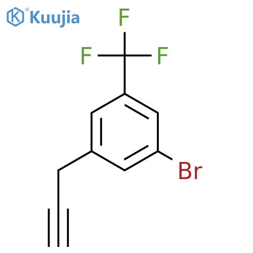 1-bromo-3-(prop-2-yn-1-yl)-5-(trifluoromethyl)benzene structure
