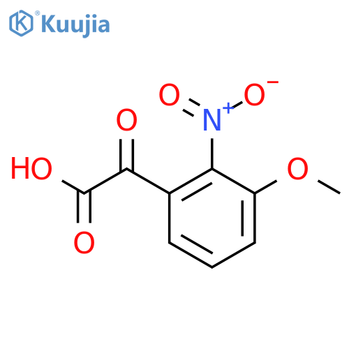 2-(3-methoxy-2-nitrophenyl)-2-oxoacetic acid structure