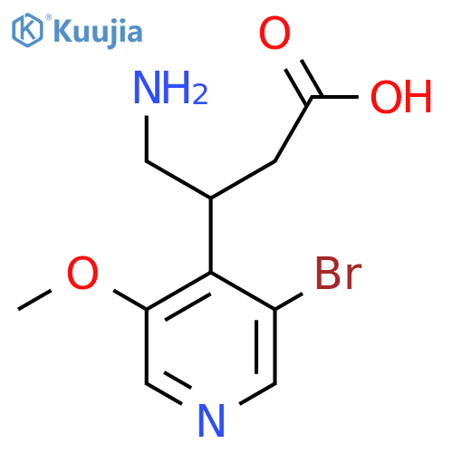 4-amino-3-(3-bromo-5-methoxypyridin-4-yl)butanoic acid structure
