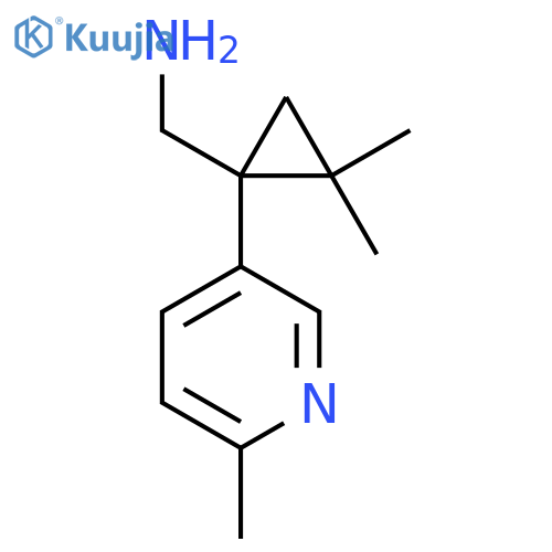 2,2-dimethyl-1-(6-methylpyridin-3-yl)cyclopropylmethanamine structure