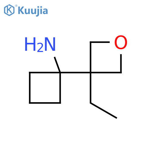 1-(3-Ethyloxetan-3-yl)cyclobutan-1-amine structure