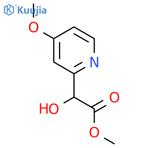methyl 2-hydroxy-2-(4-methoxypyridin-2-yl)acetate structure