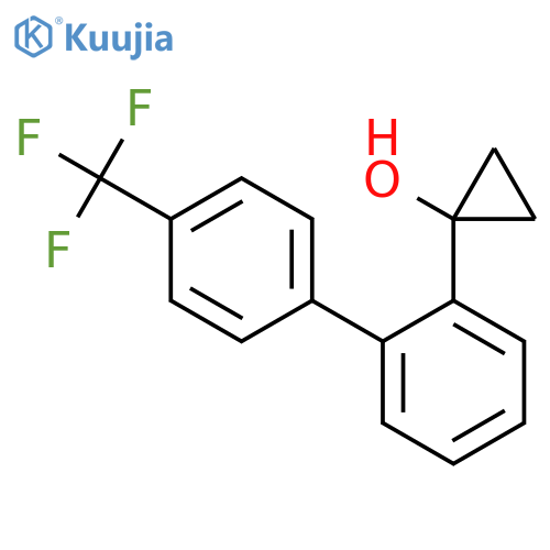 1-{2-4-(trifluoromethyl)phenylphenyl}cyclopropan-1-ol structure