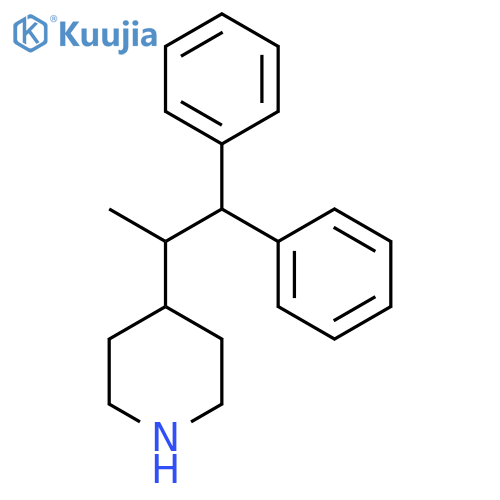 4-(1,1-Diphenylpropan-2-yl)piperidine structure