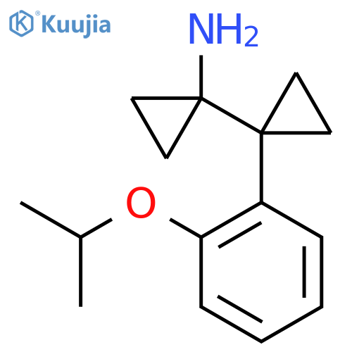 1-{1-2-(propan-2-yloxy)phenylcyclopropyl}cyclopropan-1-amine structure