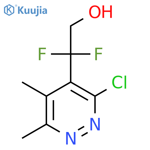 2-(3-chloro-5,6-dimethylpyridazin-4-yl)-2,2-difluoroethan-1-ol structure