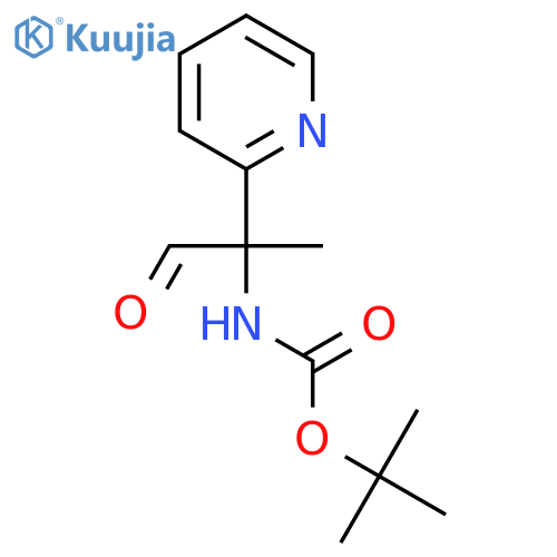 tert-butyl N-1-oxo-2-(pyridin-2-yl)propan-2-ylcarbamate structure