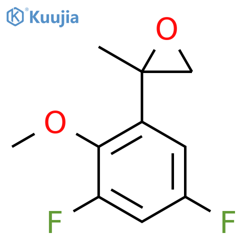2-(3,5-difluoro-2-methoxyphenyl)-2-methyloxirane structure