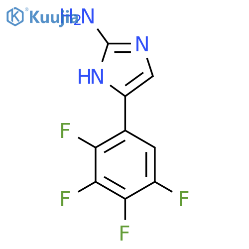 5-(2,3,4,5-tetrafluorophenyl)-1H-imidazol-2-amine structure