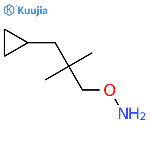 O-(3-cyclopropyl-2,2-dimethylpropyl)hydroxylamine structure