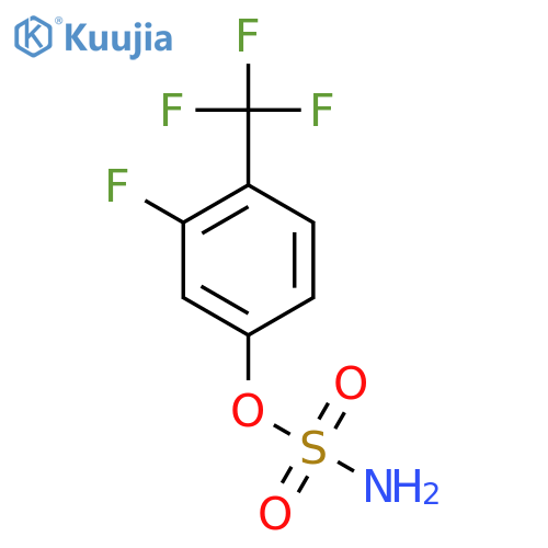 3-fluoro-4-(trifluoromethyl)phenyl sulfamate structure