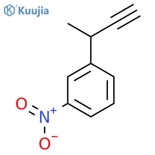 1-(but-3-yn-2-yl)-3-nitrobenzene structure