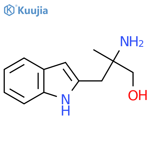 2-amino-3-(1H-indol-2-yl)-2-methylpropan-1-ol structure