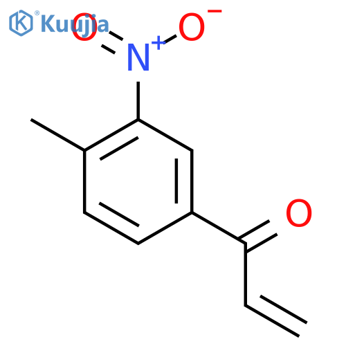 1-(4-methyl-3-nitrophenyl)prop-2-en-1-one structure