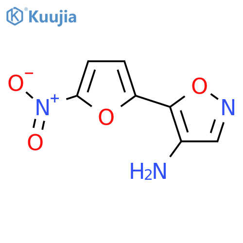 5-(5-nitrofuran-2-yl)-1,2-oxazol-4-amine structure