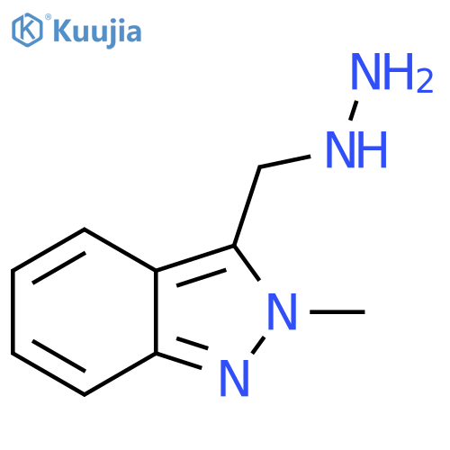 3-(hydrazinylmethyl)-2-methyl-2H-indazole structure