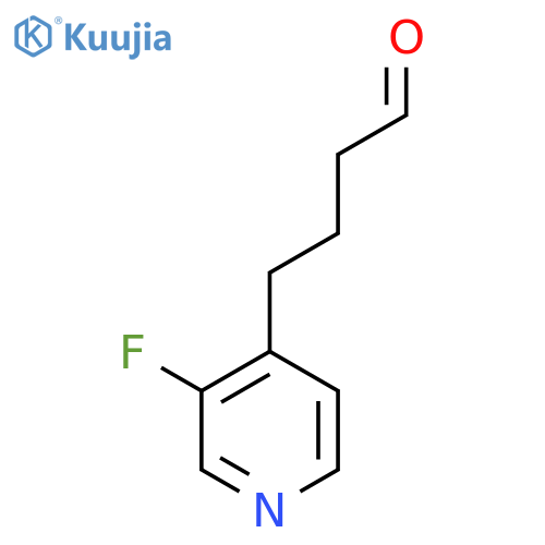 4-(3-fluoropyridin-4-yl)butanal structure