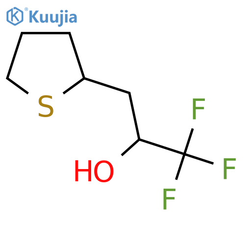 1,1,1-Trifluoro-3-(thiolan-2-yl)propan-2-ol structure