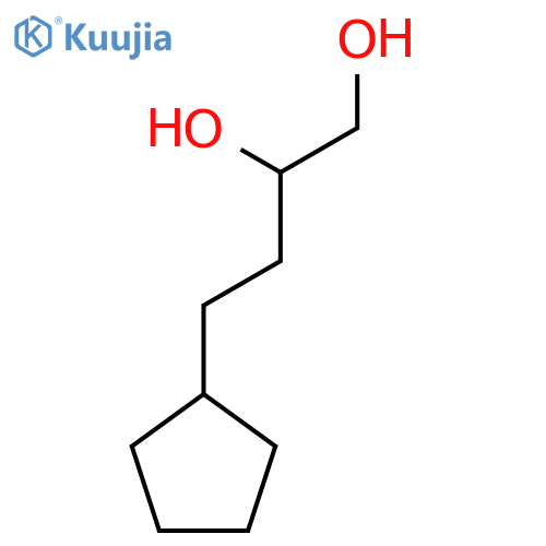 4-cyclopentylbutane-1,2-diol structure