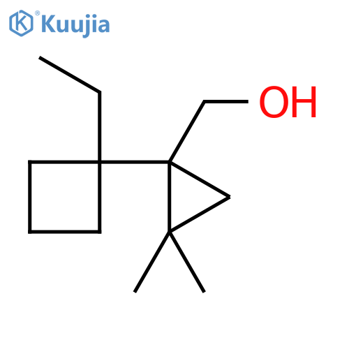 1-(1-ethylcyclobutyl)-2,2-dimethylcyclopropylmethanol structure